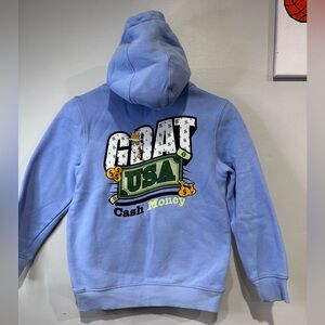 GOAT USA Cash Money Hooded Sweatshirt size Youth Medium